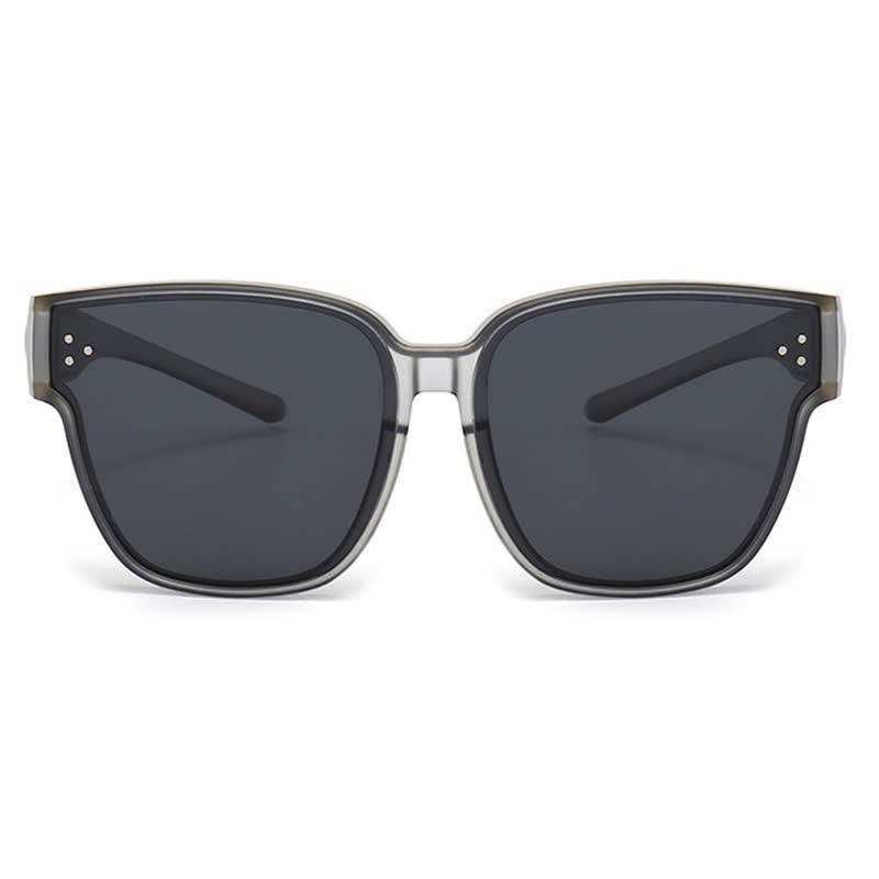 Spykay™ SG61006 Fit Over Glasses Square Frame Classic Polarized Sunglasses for Women Men - image 9