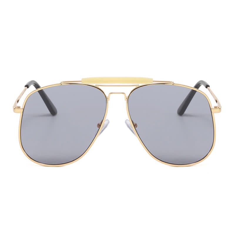 Spykay™ SG60828 Double Bridges Oversized Frame Hipster Aviator Sunglasses