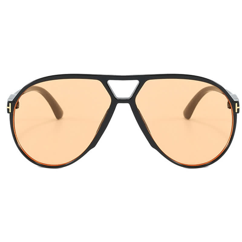 Spykay™ SG60858 Double Bridges 'T' Design Oversized Frame Hipster Aviator Sunglasses