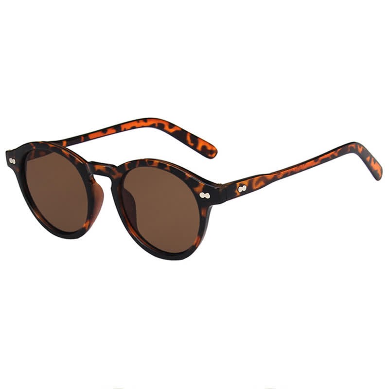 Spykay™ SG60898 Retro Classic Round Frame Sunglasses - Leopard - image 1