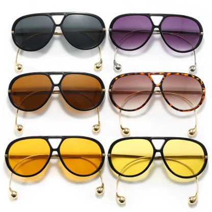 Spykay™ SG60673 Double Bridges Metal Temples Aviator Sunglasses - image 28