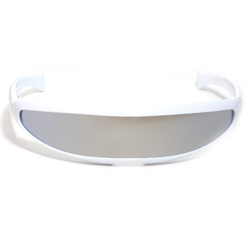 Spykay™ SG61011 One-piece Color Mirror Lens Monolens Cyclops Robotic Futuristic Narrow Y2K Punk Sunglasses - image 14