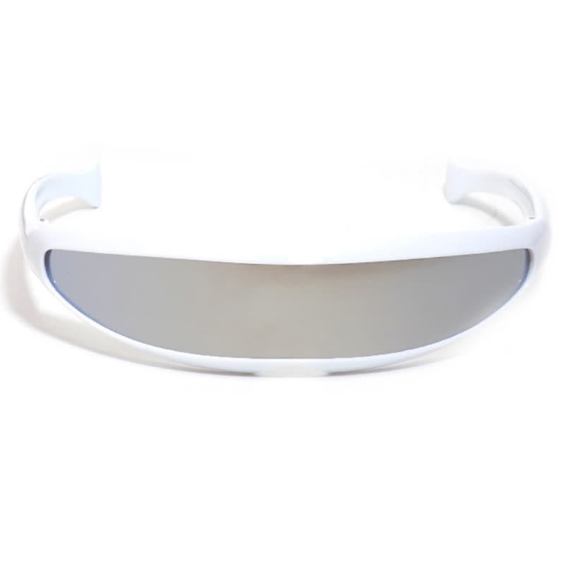 Spykay™ SG61011 One-piece Color Mirror Lens Monolens Cyclops Robotic Futuristic Narrow Y2K Punk Sunglasses - image 14