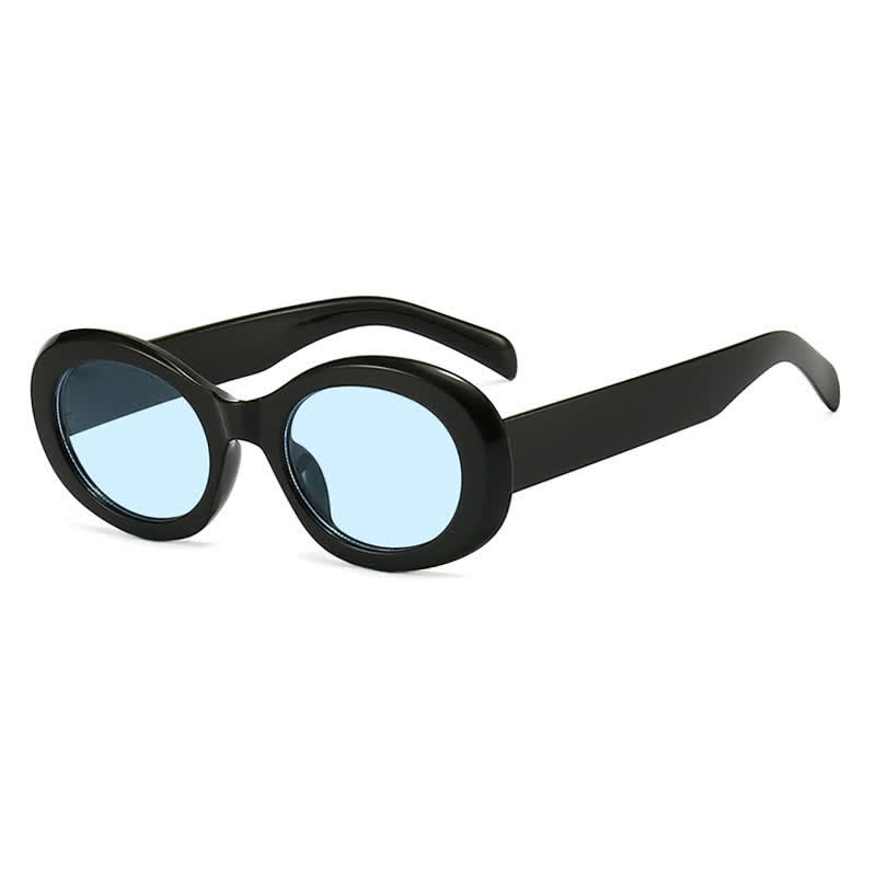 Spykay™ SG60845 Fashion Classic Oval Frame Sunglasses - Black/Blue - image 13