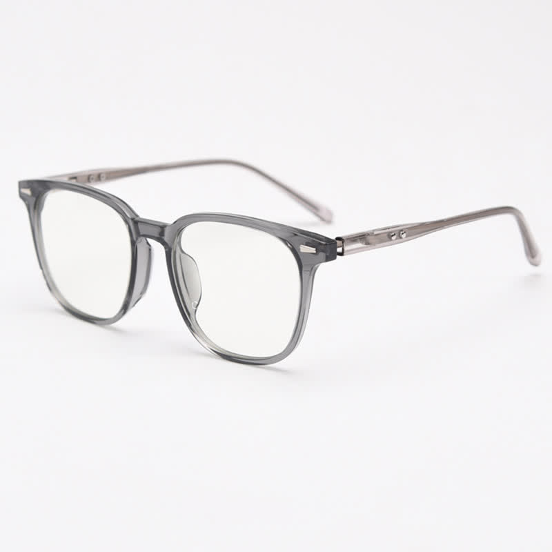 Spykay™ EG26868 Large Square Frame Anti-blue Light Retro Classic Glasses  - Grey - image 8