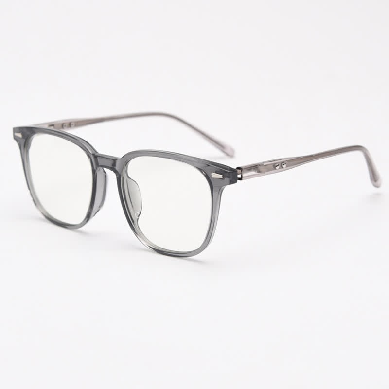 Spykay™ EG26868 Large Square Frame Anti-blue Light Retro Classic Glasses  - Grey - image 8