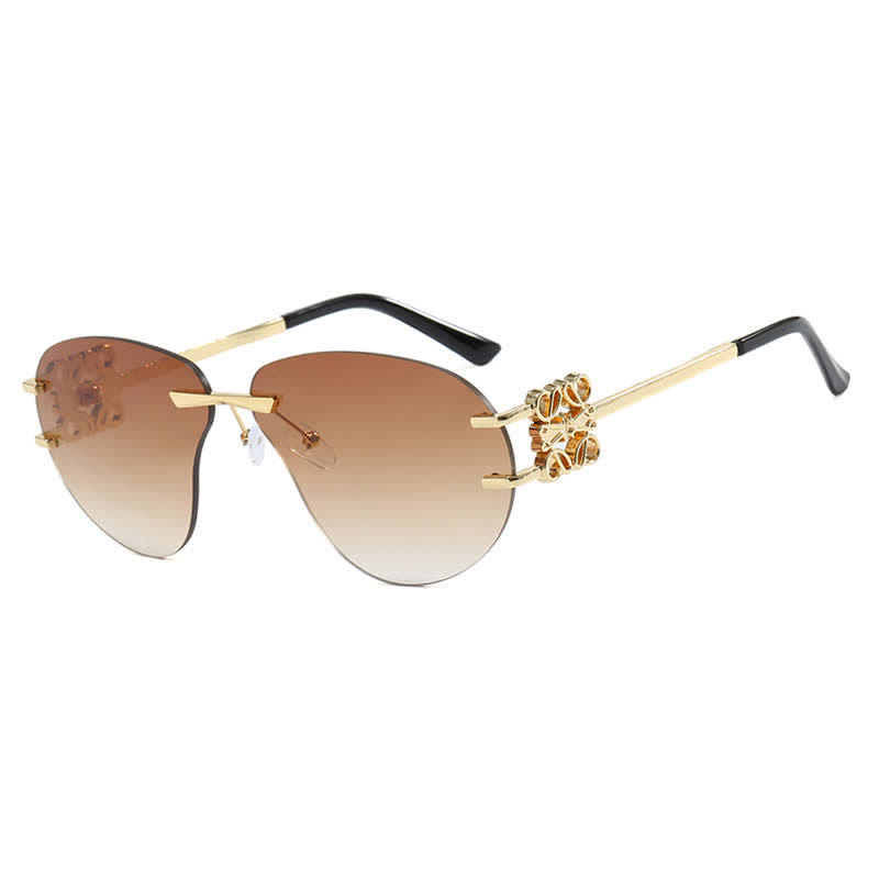 Spykay™ SG60909 Fashion Y2K Rimless Hollow-out Aviator Sunglasses