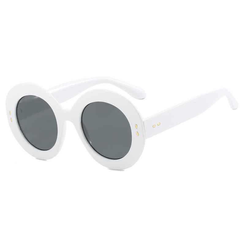 Spykay™ SG60923 Simple Oversized Round Frame Trendy Sunglasses - White - image 15