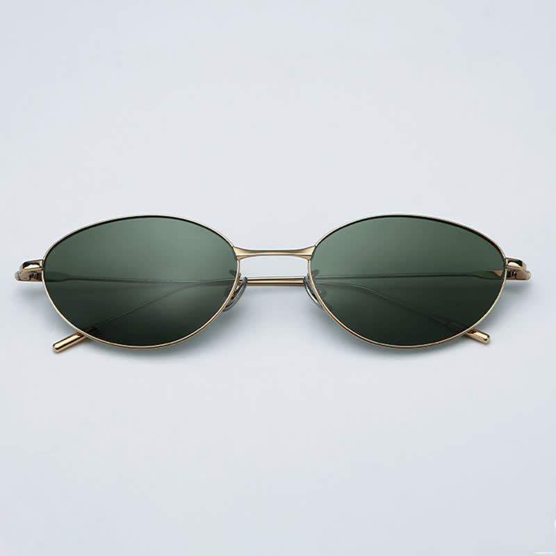 Spykay™ SG60770 Titanium Oval Frame Polarized Lightweight Sunglasses with Nylon Lenses - image 9