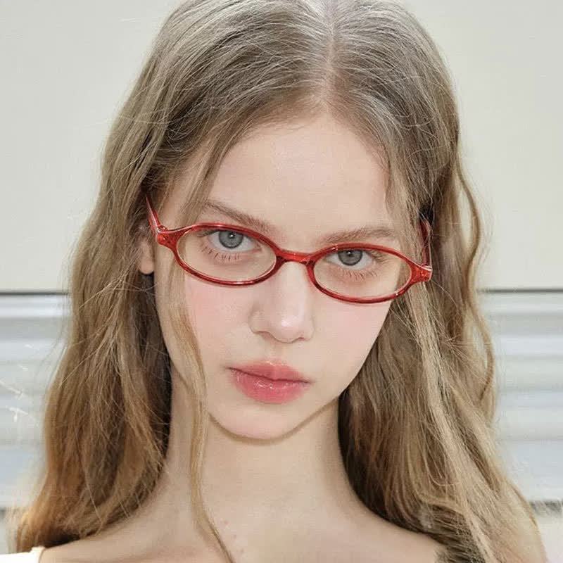 Spykay™ EG26885 Anti-blue Light Retro Small Oval Frame Y2K Hipster Eyeglasses - image 23