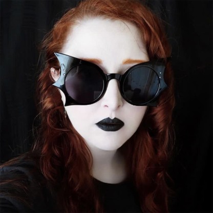 Spykay™ SG60985 Halloween Funny Oversized Batwing Shape Sunglasses - Black - image 1
