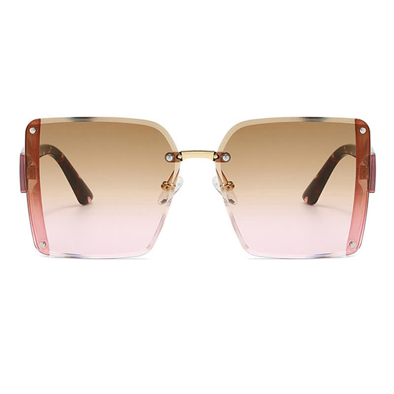 Spykay™ SG60835 Square Frame Oversized Rimless Sunglasses - image 16