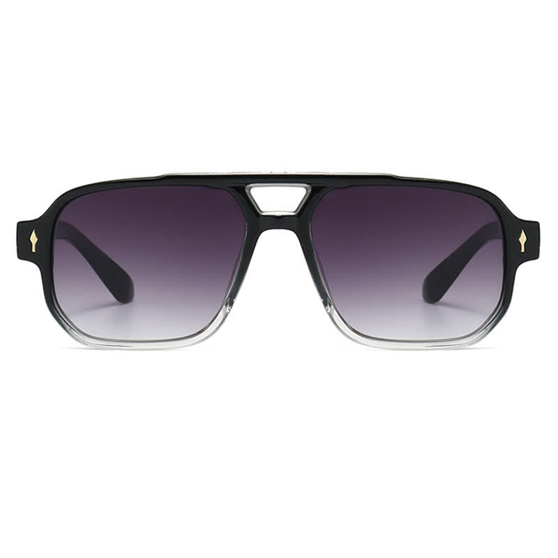 Spykay™ SG61003 Square Frame Double Bridges Vintage Arrow Sunglasses - image 11