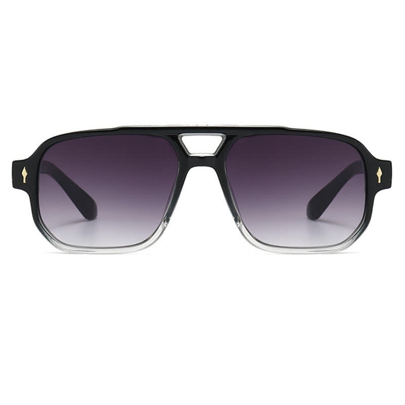 Spykay™ SG61003 Square Frame Double Bridges Vintage Arrow Sunglasses - image 11