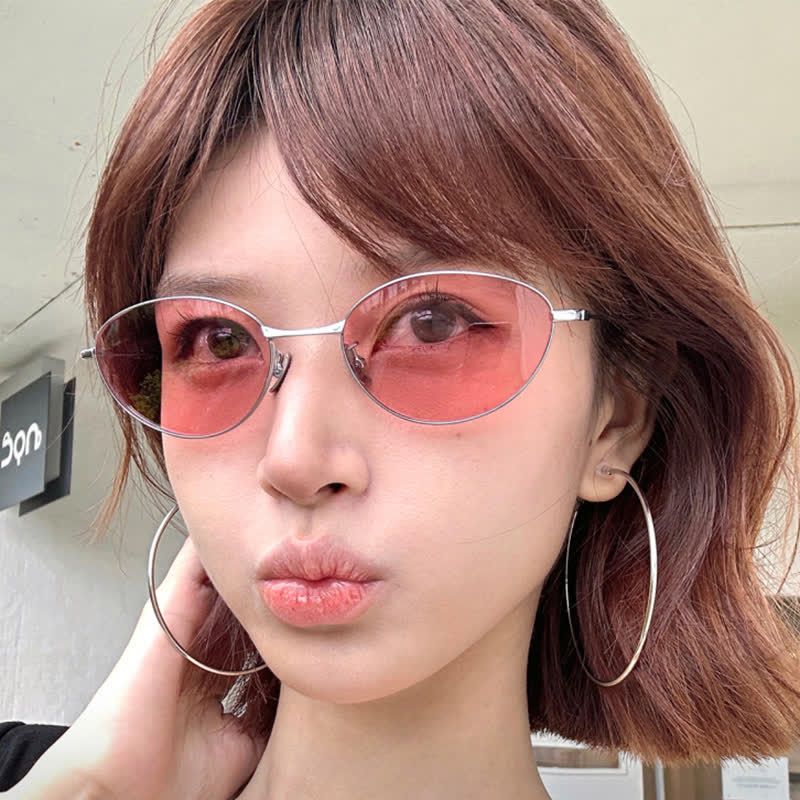 Spykay™ SG60770 Titanium Oval Frame Polarized Lightweight Sunglasses with Nylon Lenses - image 23