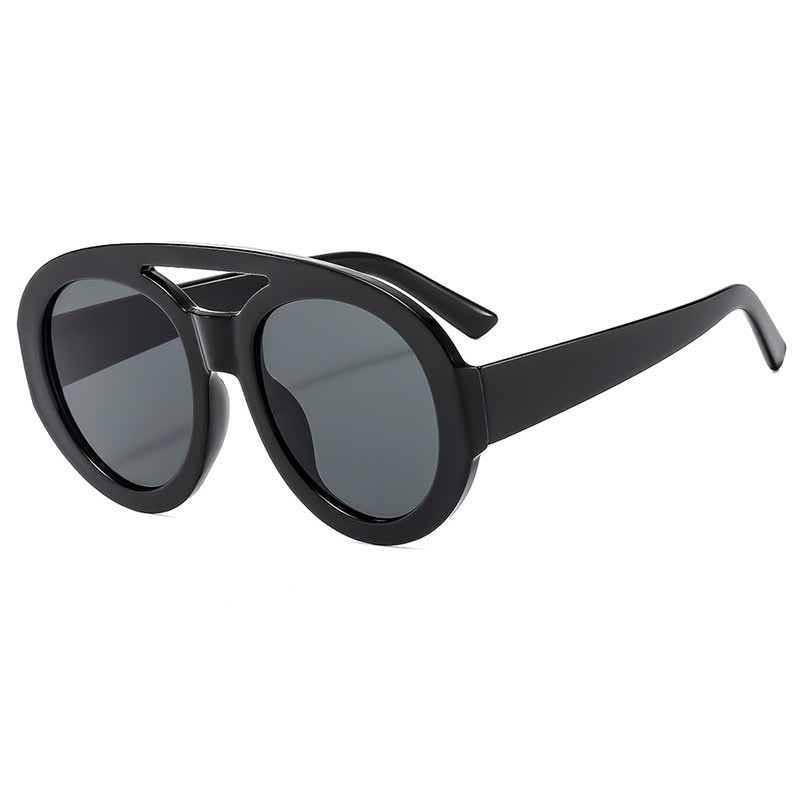 Spykay™ SG60741 Round Frame Double Bridges Oversized Aviator Sunglasses - image 10