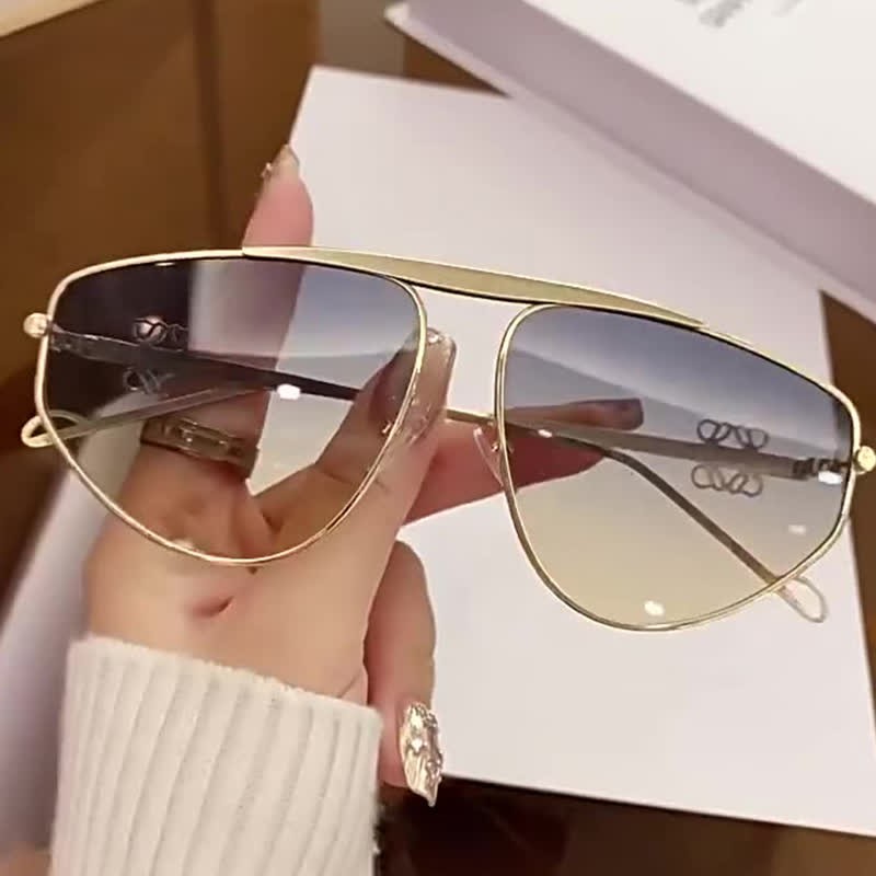 Spykay™ SG60906 Hollow-out Irregular Aviator Sunglasses - image 23