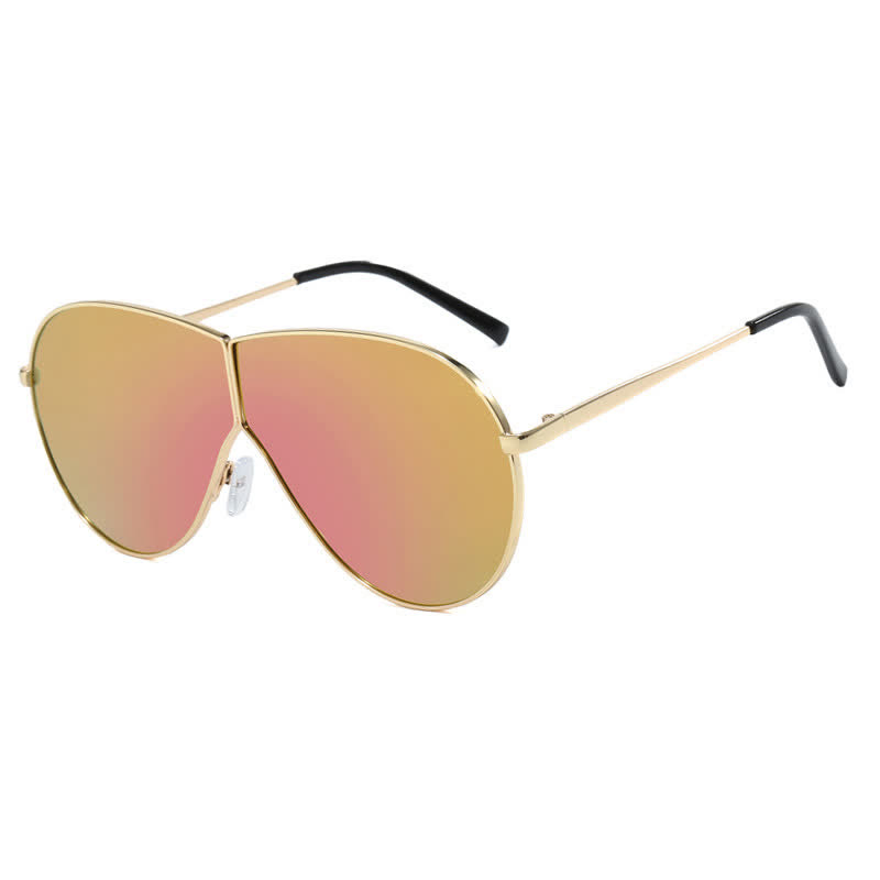 Spykay™ SG60915 Hipster One-piece Metal Temples Aviator Sunglasses