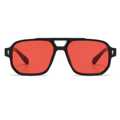 Spykay™ SG61003 Square Frame Double Bridges Vintage Arrow Sunglasses - image 9