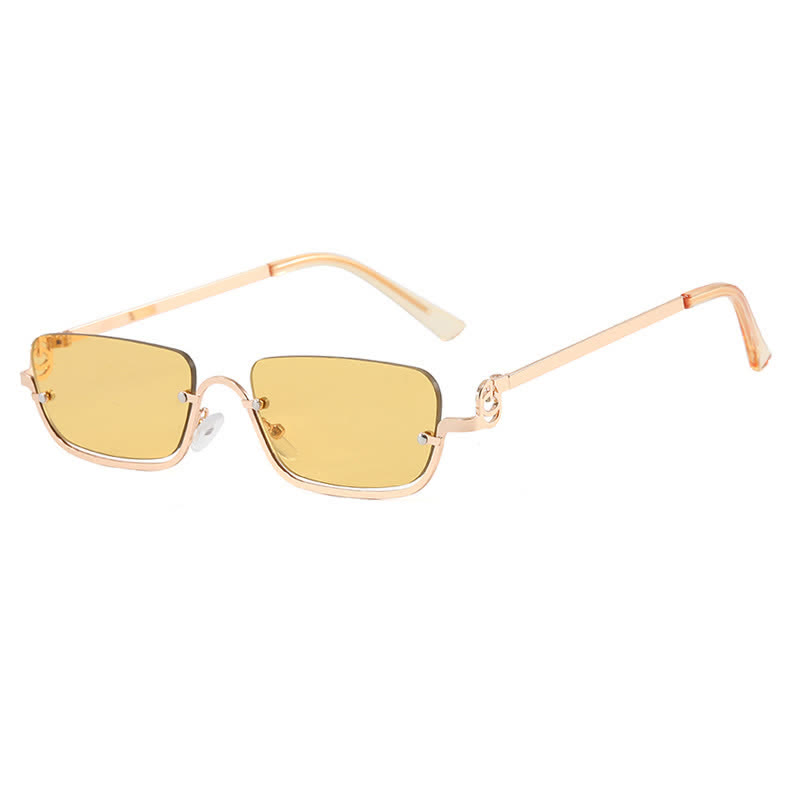Spykay™ SG60874 Trendy Semi-Rimless Rectangle Frame Sunglasses - Yellow - image 22