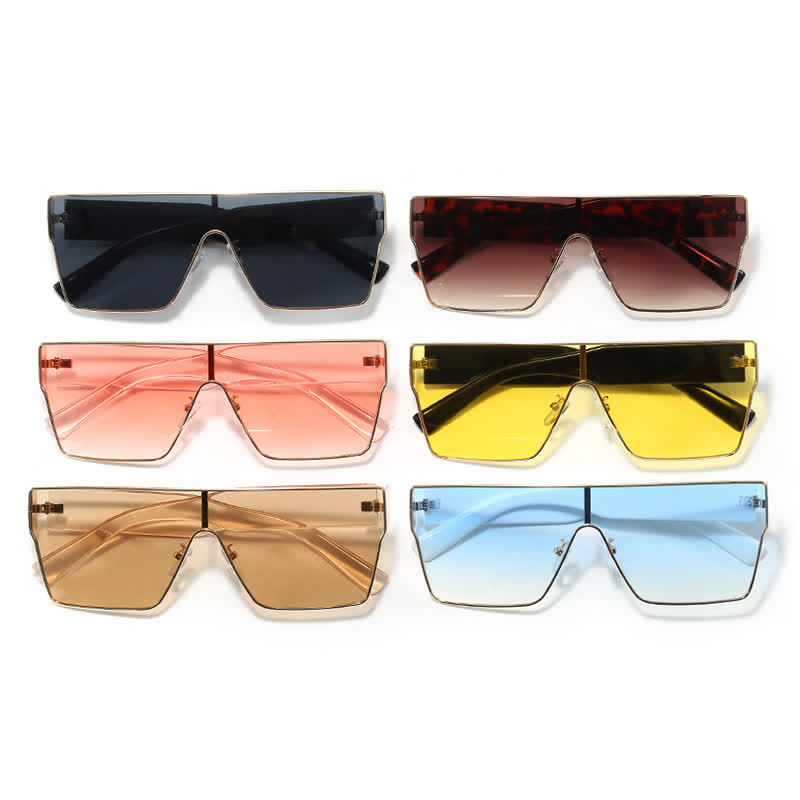 Spykay™ SG60880 One-piece Square Frame Oversized Sunglasses