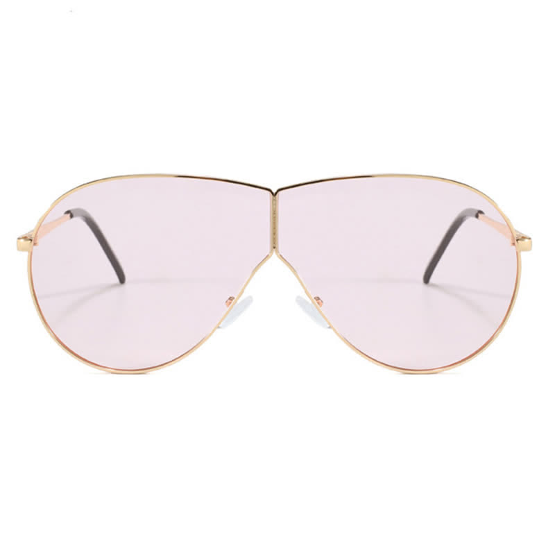 Spykay™ SG60915 Hipster One-piece Metal Temples Aviator Sunglasses