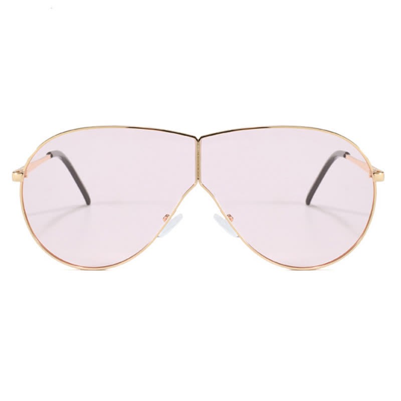 Spykay™ SG60915 Hipster One-piece Metal Temples Aviator Sunglasses