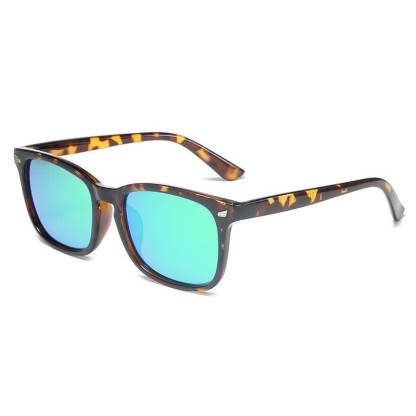 Spykay™ SG60973 Classic Lightweight Polarized Simple Square Frame Sunglasses - Leopard/Green - image 14