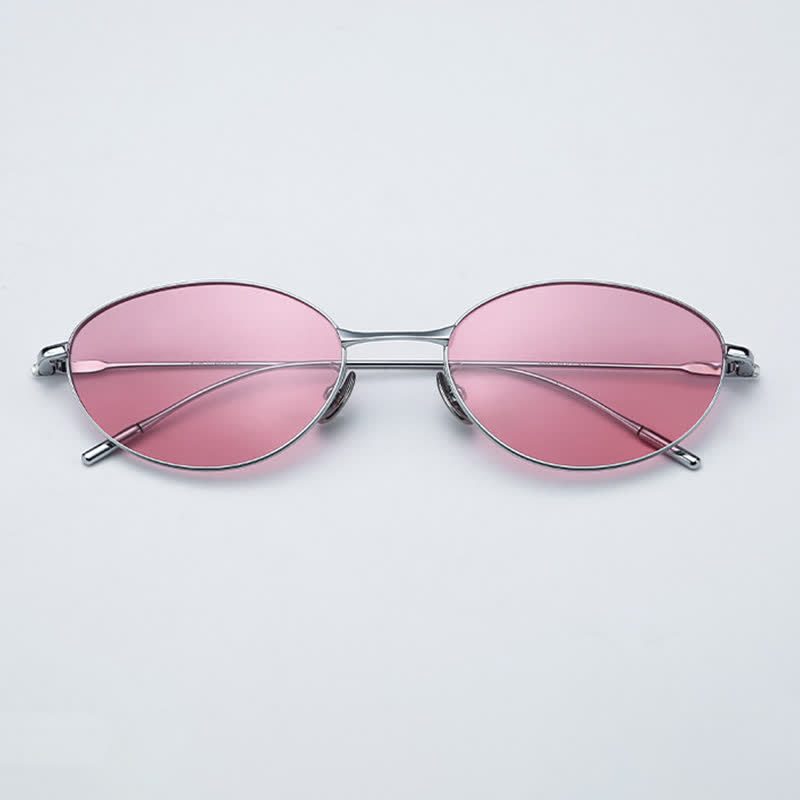 Spykay™ SG60770 Titanium Oval Frame Polarized Lightweight Sunglasses with Nylon Lenses - image 20