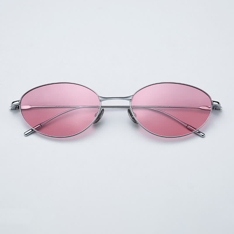 Spykay™ SG60770 Titanium Oval Frame Polarized Lightweight Sunglasses with Nylon Lenses - image 20