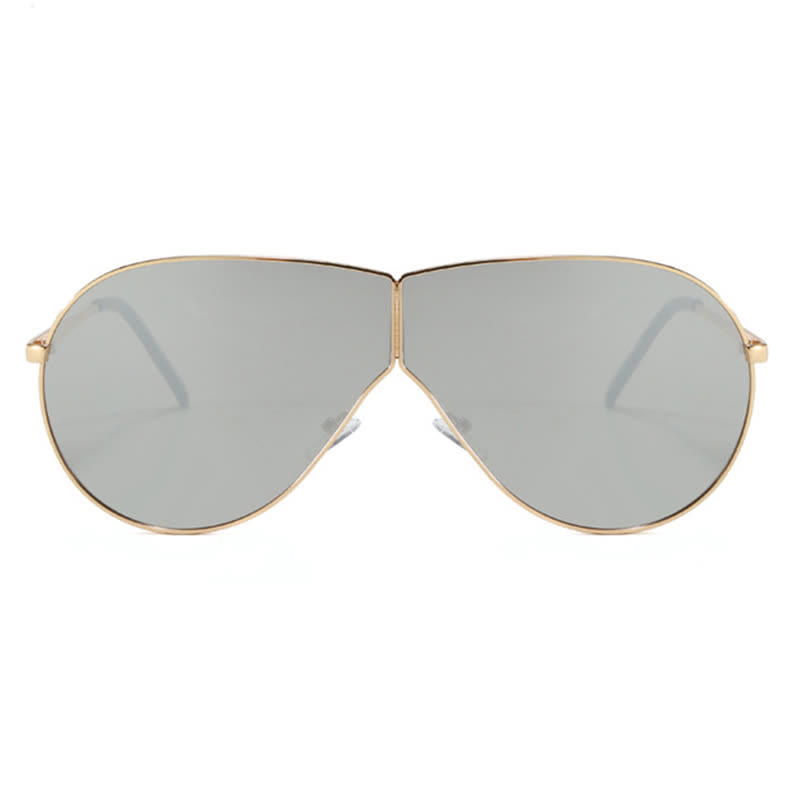 Spykay™ SG60915 Hipster One-piece Metal Temples Aviator Sunglasses