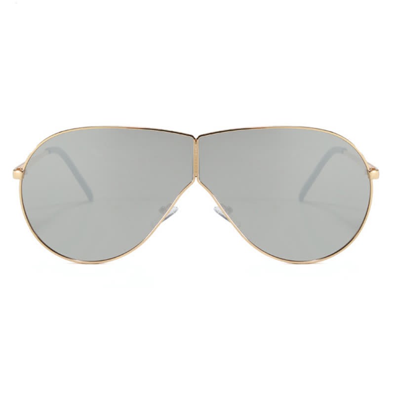 Spykay™ SG60915 Hipster One-piece Metal Temples Aviator Sunglasses