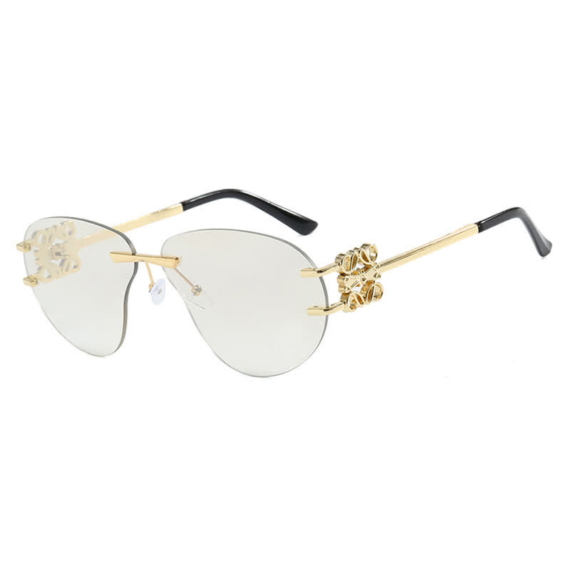 Spykay™ SG60909 Fashion Y2K Rimless Hollow-out Aviator Sunglasses