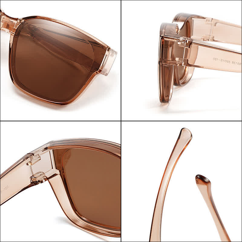 Spykay™ SG60955 Fit Over Glasses Square Frame Foldable Polarized Sunglasses for Women Men - image 11