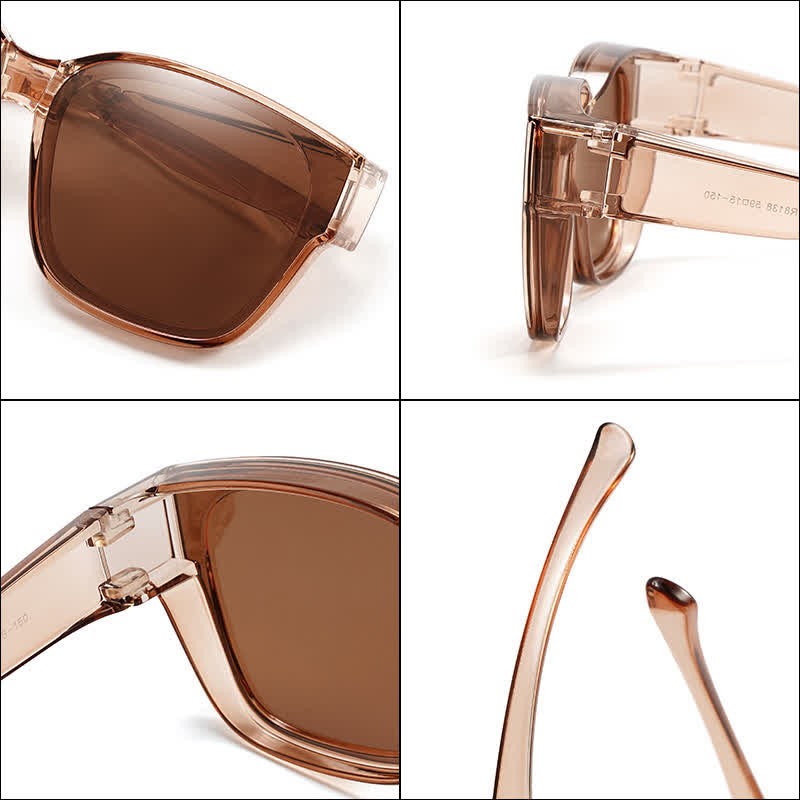 Spykay™ SG60955 Fit Over Glasses Square Frame Foldable Polarized Sunglasses for Women Men - image 11