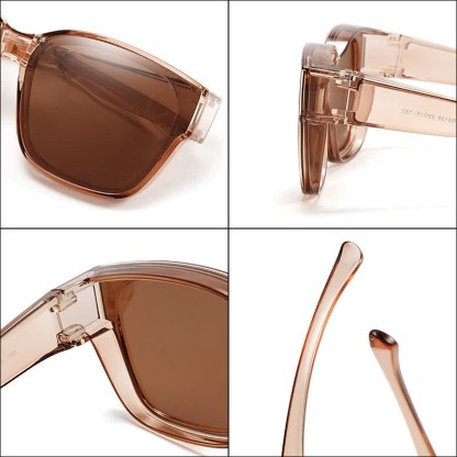 Spykay™ SG60955 Fit Over Glasses Square Frame Foldable Polarized Sunglasses for Women Men - image 11