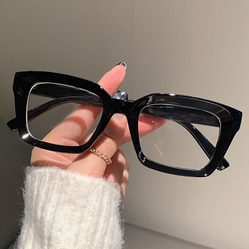 Spykay™ EG26877 Classic Simple Square Frame Concave Lenses Anti-blue Light Thick Glasses - image 5