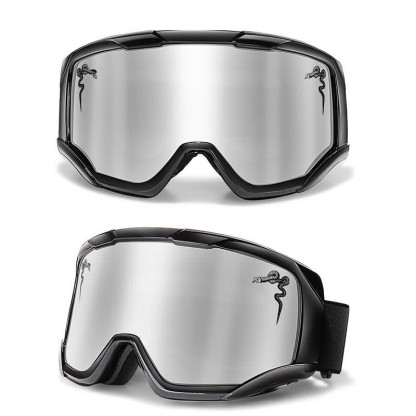 Spykay™ SG61043 Unisex Snake Printed Anti-Fog Color Ski Goggles for Outdoor Activities - Black/Silver - image 9