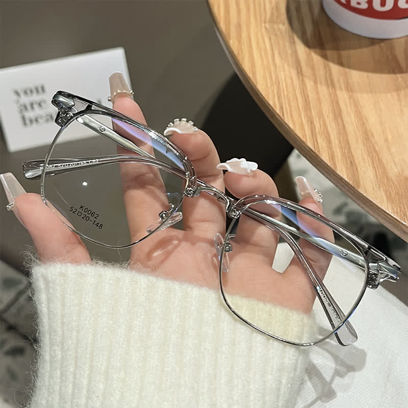 Spykay™ EG26897 Classic Square Frame Anti-blue Light Browline Glasses - image 11