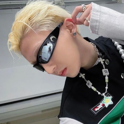 Spykay™ SG60917 Moon Print Retro-Vintage Y2K Sports Sunglasses