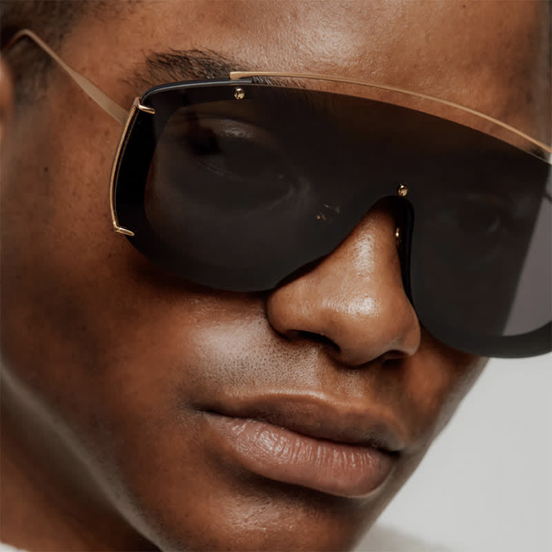 Spykay™ SG60885 One-piece Oversized Aviator Sunglasses - image 7