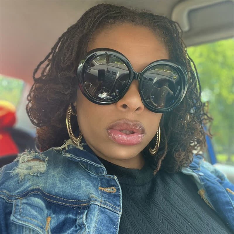 Spykay™ SG60881 Round Frame Hipster Oversized Sunglasses