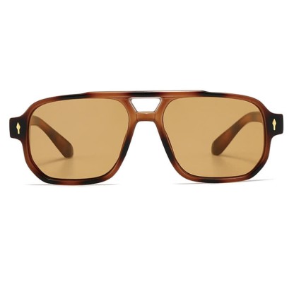 Spykay™ SG61003 Square Frame Double Bridges Vintage Arrow Sunglasses - image 29