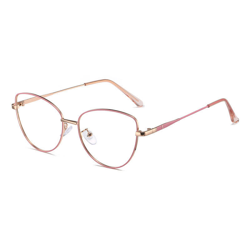 Spykay™ EG26936 Cat-Eye Frame Anti-blue Light Retro Glasses - Rose Golden/Pink - image 11
