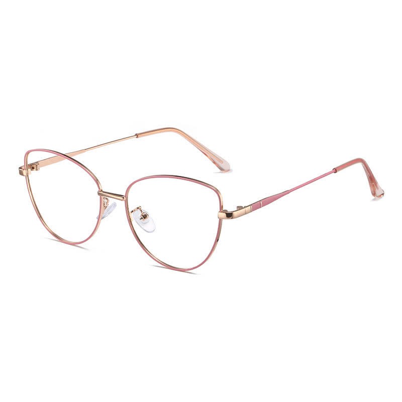 Spykay™ EG26936 Cat-Eye Frame Anti-blue Light Retro Glasses - Rose Golden/Pink - image 11