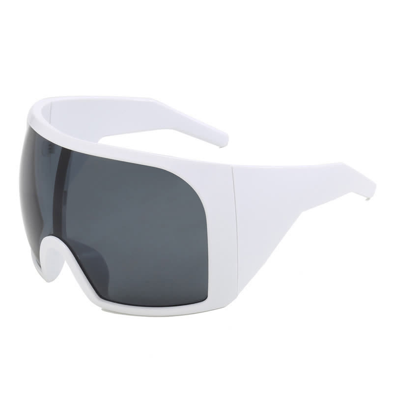 Spykay™ SG60903 One-piece Lens Oversized Wrap Around Futuristic Sunglasses For Outdoor Sports - White - image 24
