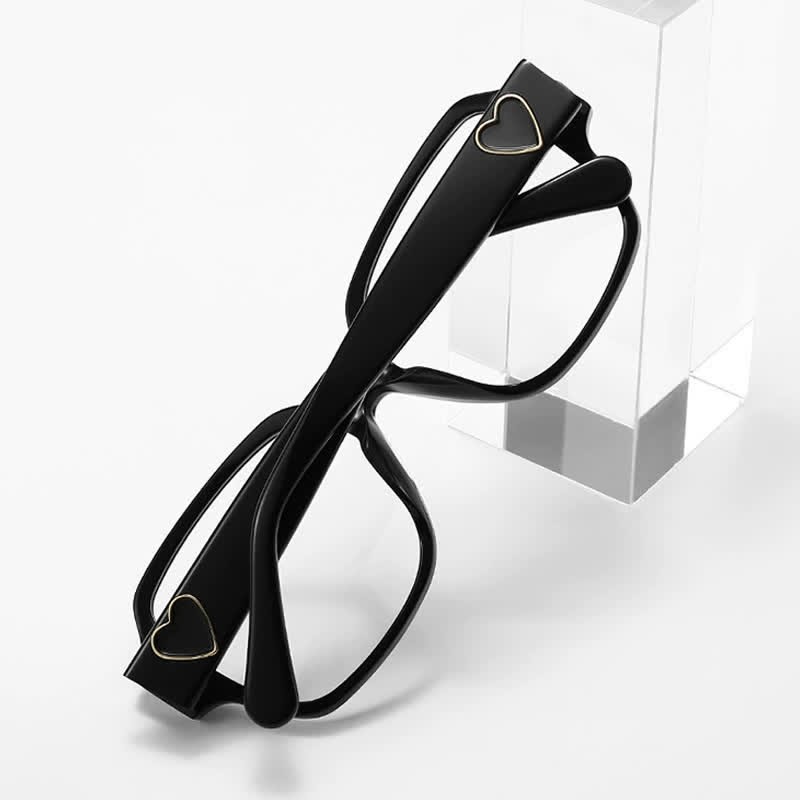 Spykay™ EG26858 Square Frame Heart Temples Anti-blue Light Simple Glasses with Nylon Lenses - image 8