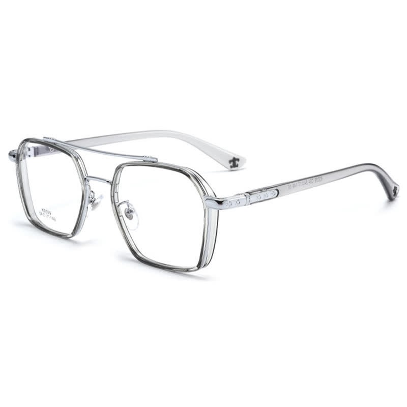 Spykay™ EG26920 Unsiex Square Frame Anti-blue Light Double Bridges Retro Glasses - image 14