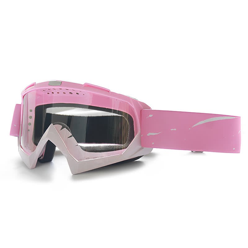 Spykay™ SG61025 Pink Over Glasses Windproof Ski Goggles Motorcycle Goggles for Men Women  - Pink/Clear - image 9