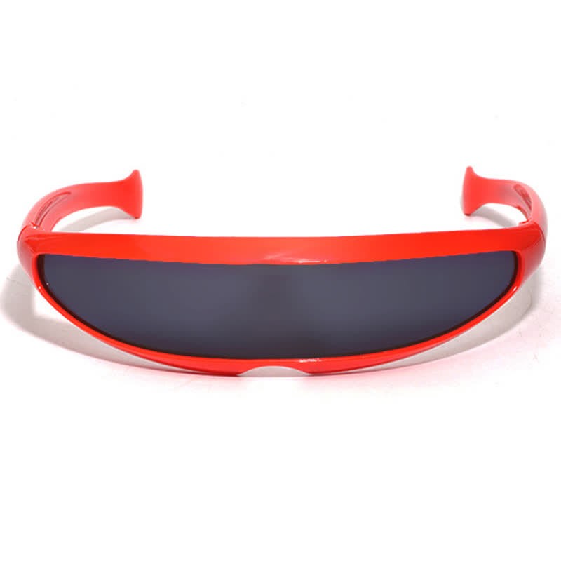 Spykay™ SG61011 One-piece Color Mirror Lens Monolens Cyclops Robotic Futuristic Narrow Y2K Punk Sunglasses - image 23